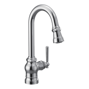 Moen Paterson Single-Handle High-Arc Pulldown Single Mount Bar Faucet S52003 in Chrome (S52003)