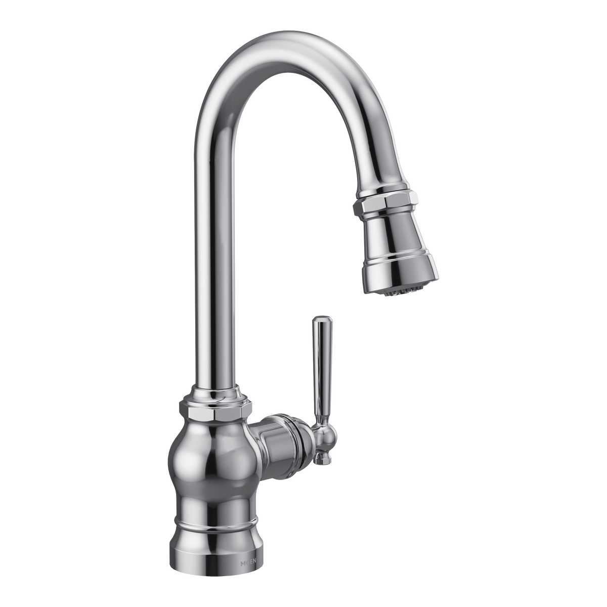Moen Paterson Single-Handle High-Arc Pulldown Single Mount Bar Faucet S52003 in Chrome (S52003)
