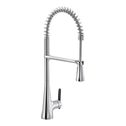 Moen Sinema Single-Handle High-Arc Pre-Rinse Spring Pulldown Kitchen Faucet S5235 in Chrome (S5235)