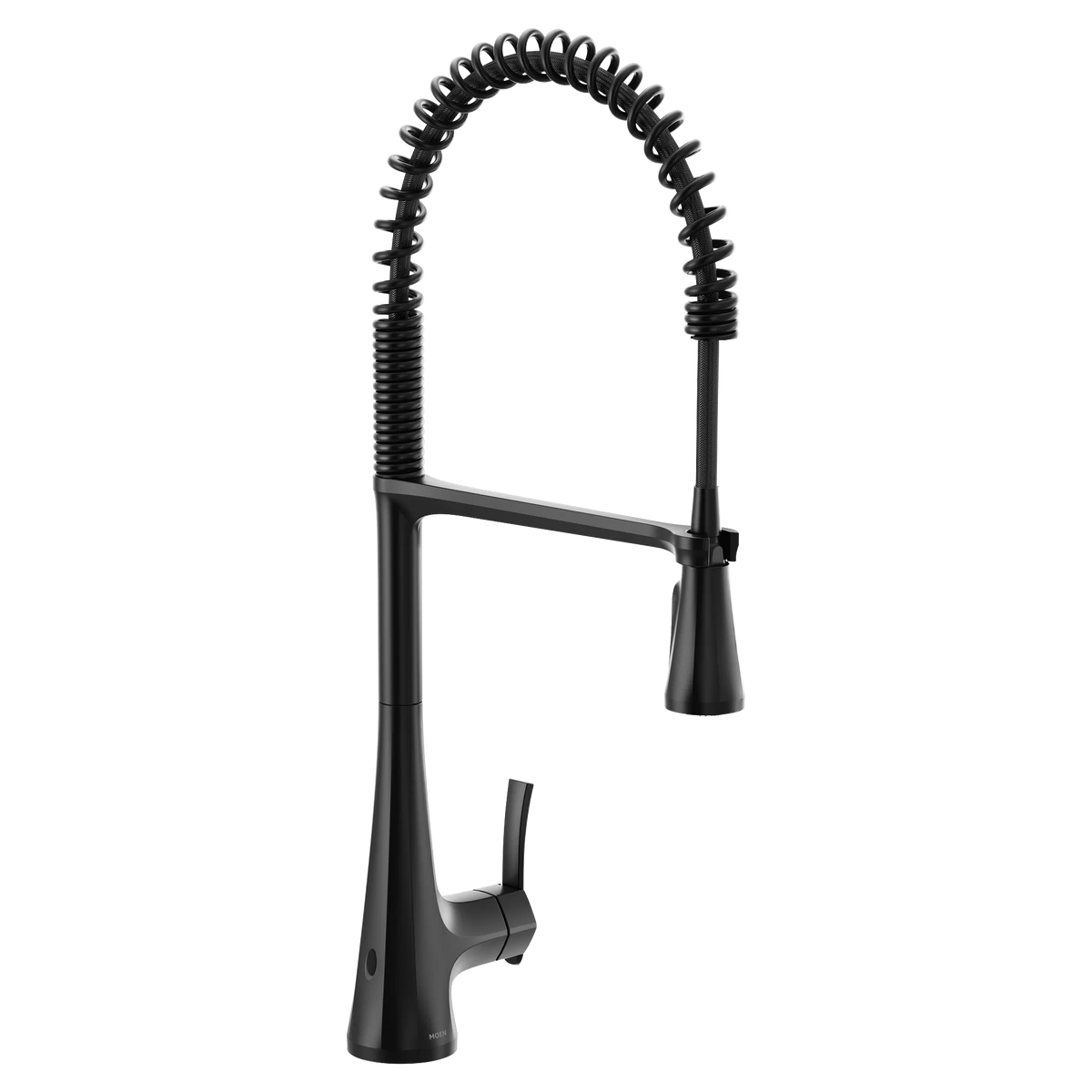 Moen Sinema MotionSense Wave Single-Sensor Single-Handle High-Arc Pre-Rinse Spring Pulldown Kitchen Faucet S5235EW in Matte Black (S5235EWBL) - view 3