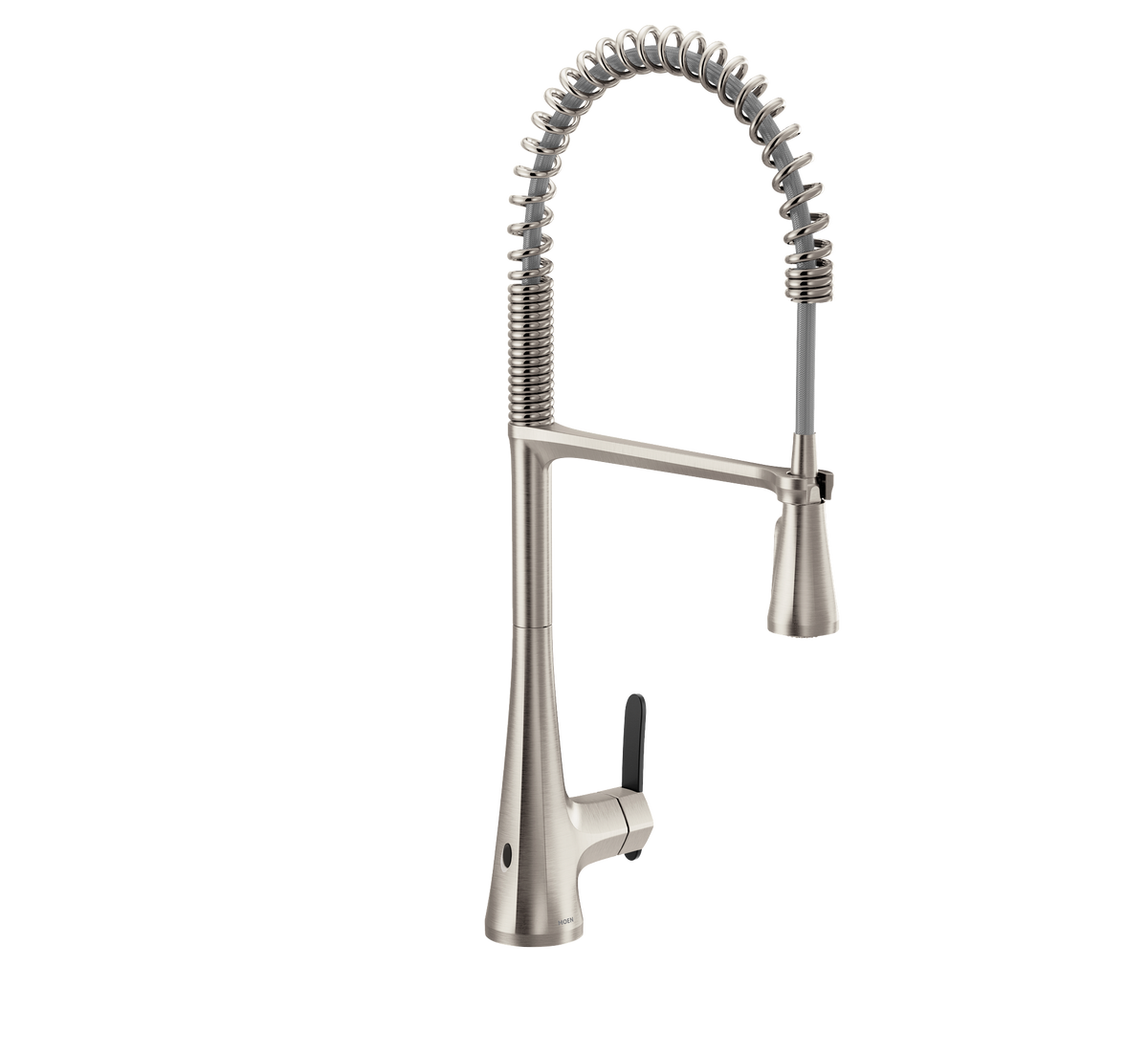 Moen Sinema MotionSense Wave Single-Sensor Single-Handle High-Arc Pre-Rinse Spring Pulldown Kitchen Faucet S5235EW in Spot Resist Stainless (S5235EWSRS)