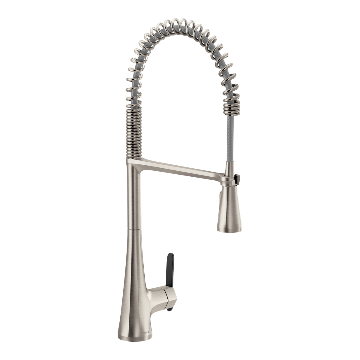 Moen Sinema Single-Handle High-Arc Pre-Rinse Spring Pulldown Kitchen Faucet S5235 in Spot Resist Stainless (S5235SRS)