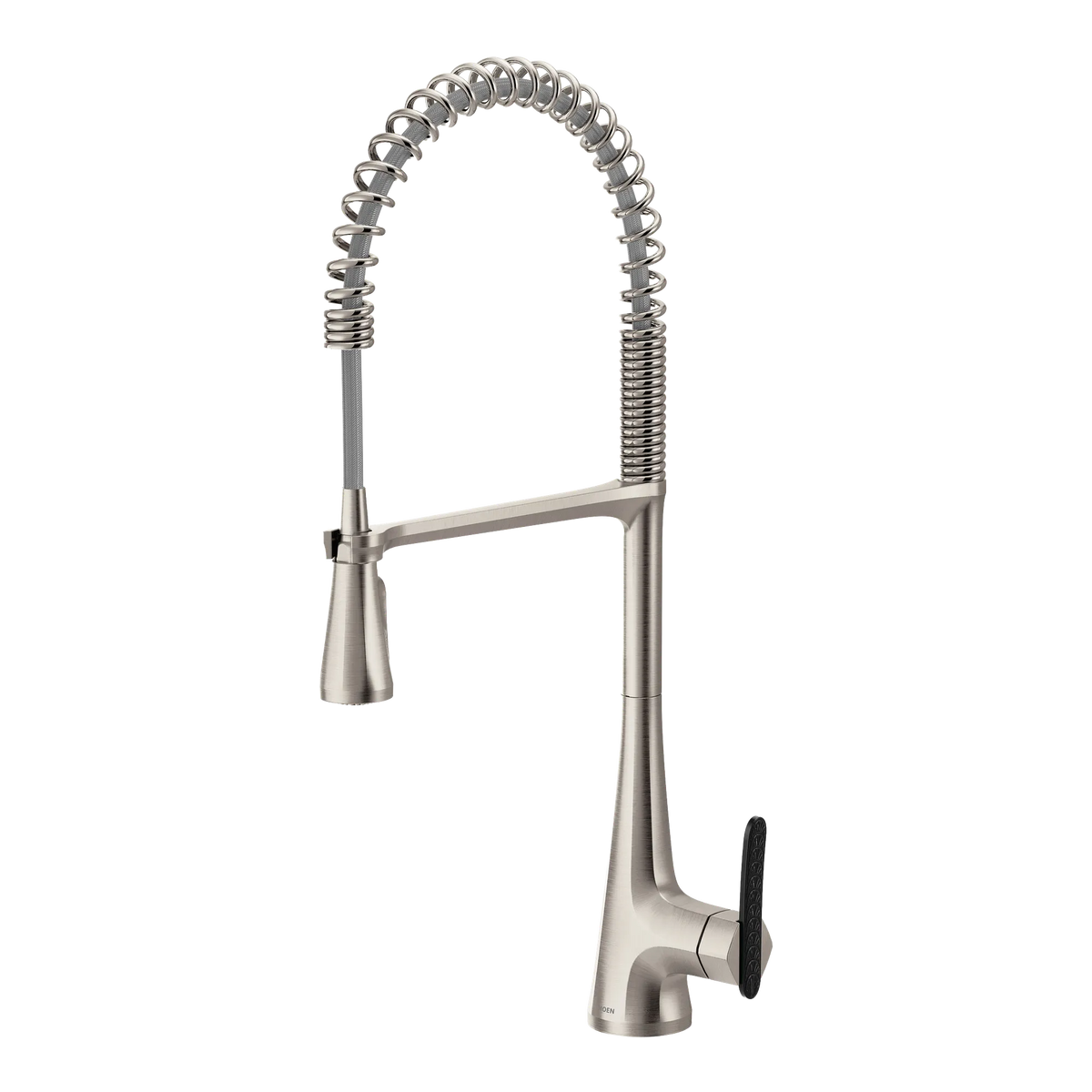 Moen Sinema Single-Handle High-Arc Pre-Rinse Spring Pulldown Kitchen Faucet S5235 in Spot Resist Stainless (S5235SRS) - view 7
