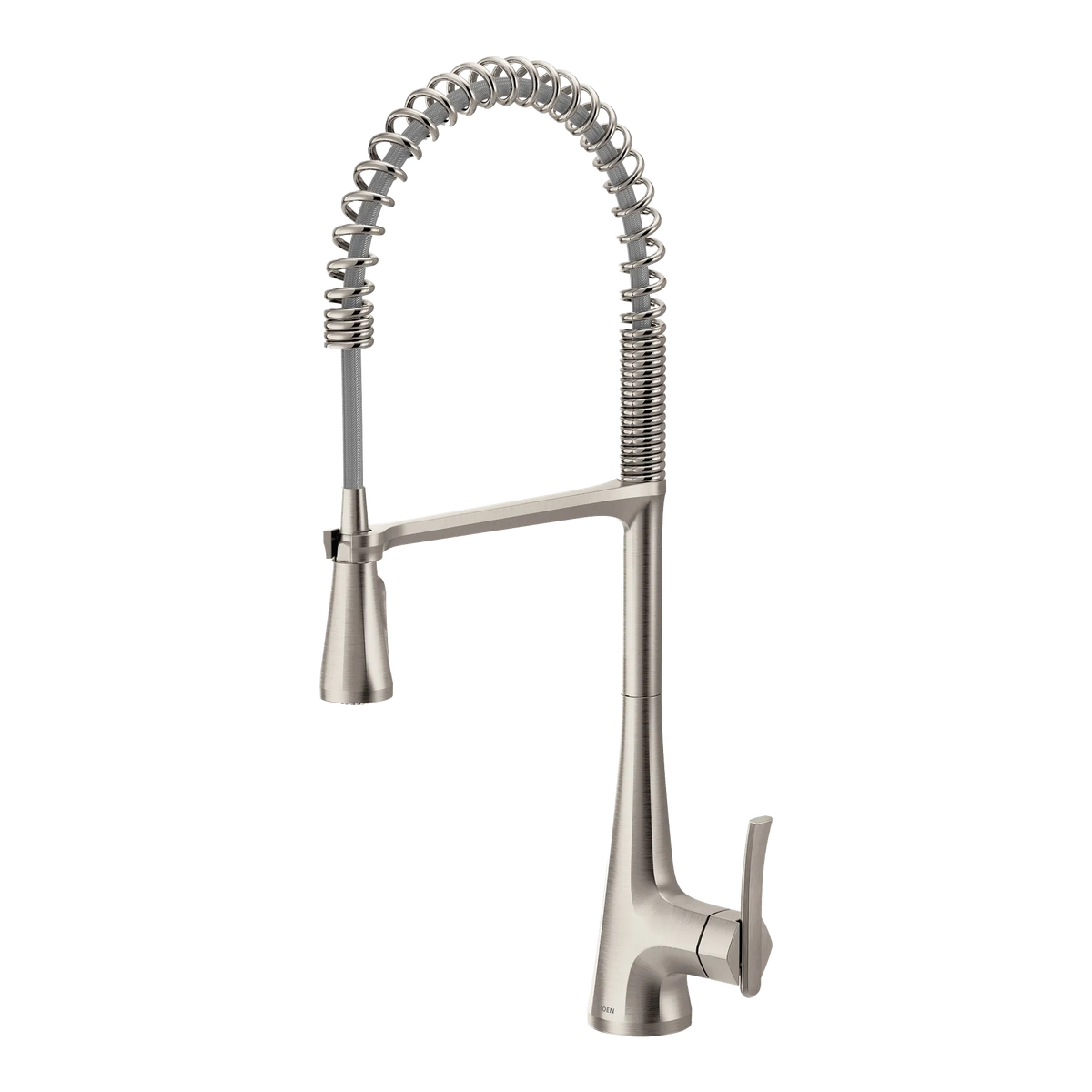 Moen Sinema Single-Handle High-Arc Pre-Rinse Spring Pulldown Kitchen Faucet S5235 in Spot Resist Stainless (S5235SRS) - view 8