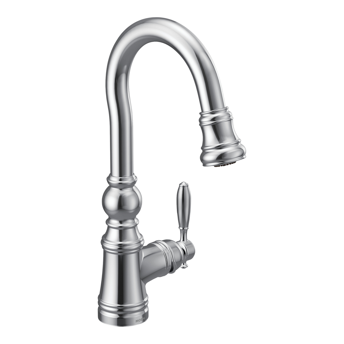 Moen Weymouth Single-Handle High-Arc Pulldown Bar Faucet S53004 in Chrome (S53004)