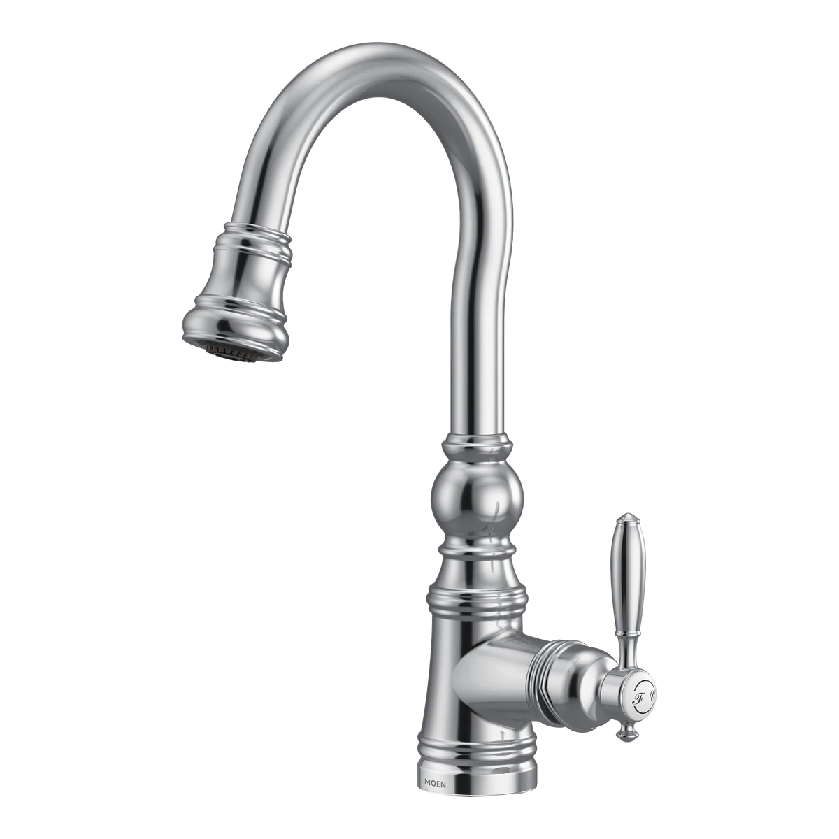 Moen Weymouth Single-Handle High-Arc Pulldown Bar Faucet S53004 in Chrome (S53004) - view 3