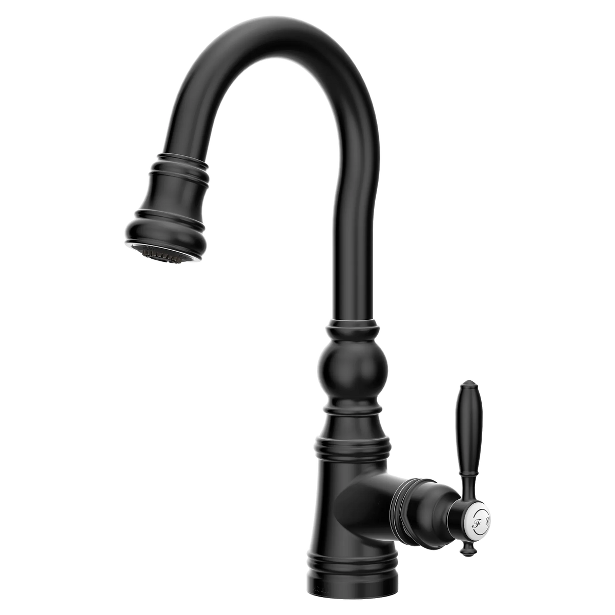 Moen Weymouth Single-Handle High-Arc Pulldown Bar Faucet S53004 in Matte Black (S53004BL) - view 2
