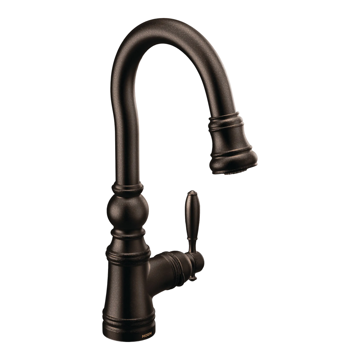 Moen Weymouth Single-Handle High-Arc Pulldown Bar Faucet S53004 in Oil Rubbed Bronze (S53004ORB) - view 2