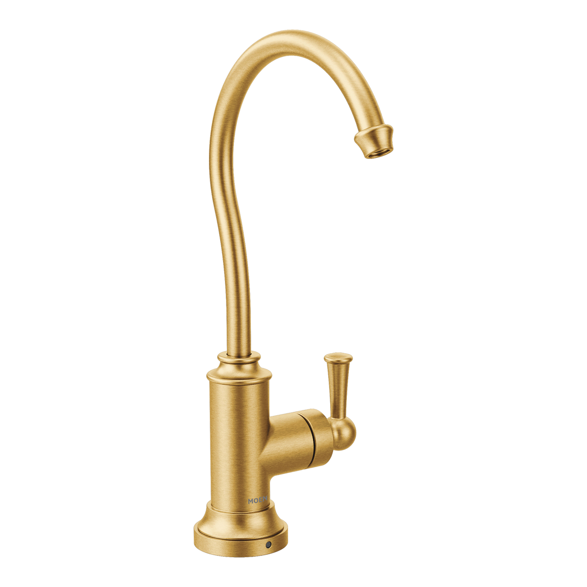 Moen Sip Traditional Single-Handle High-Arc Beverage Faucet S5510 in Brushed Gold (S5510BG)