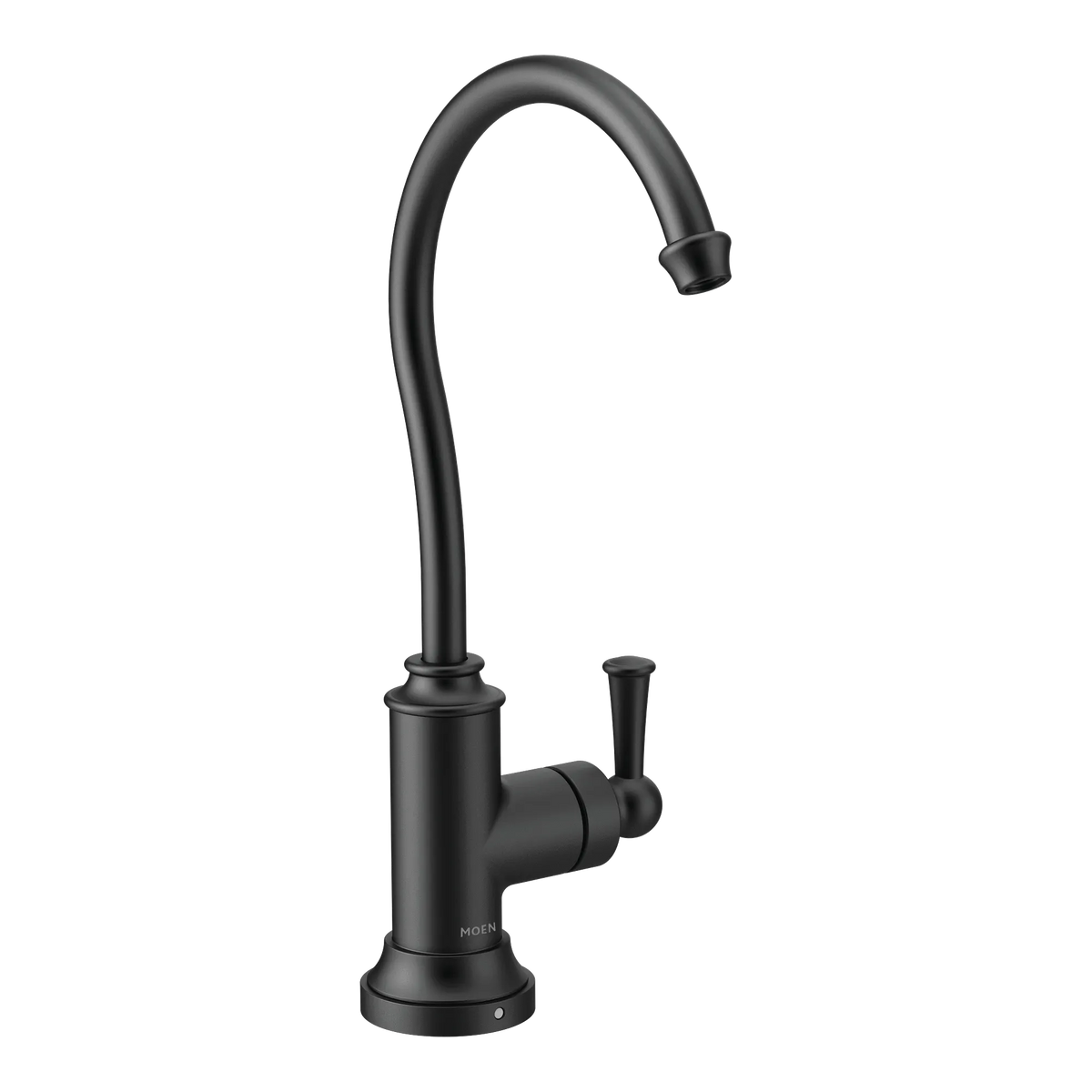 Moen Sip Traditional Single-Handle High-Arc Beverage Faucet S5510 in Matte Black (S5510BL) - view 2