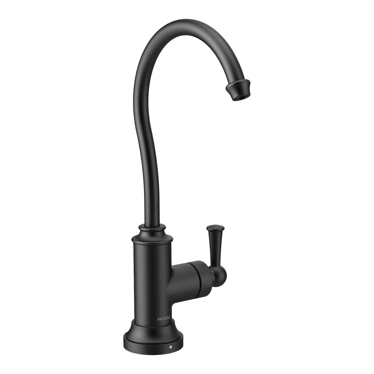 Moen Sip Traditional Single-Handle High-Arc Beverage Faucet S5510 in Matte Black (S5510BL)