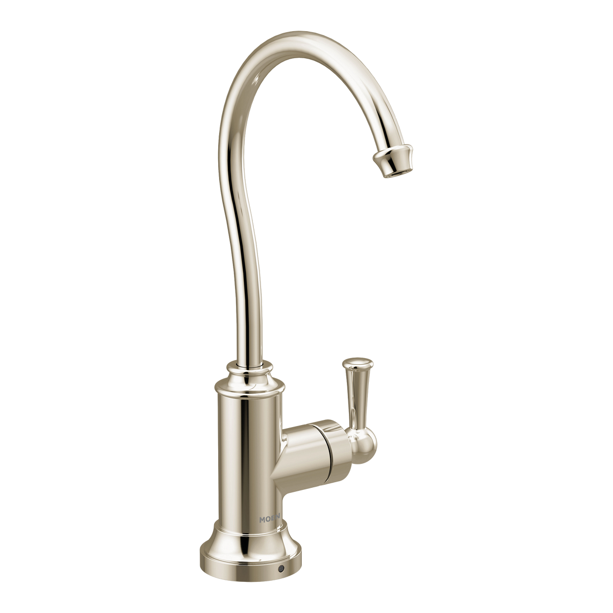 Moen Sip Traditional Single-Handle High-Arc Beverage Faucet S5510 in Polished Nickel (S5510NL)
