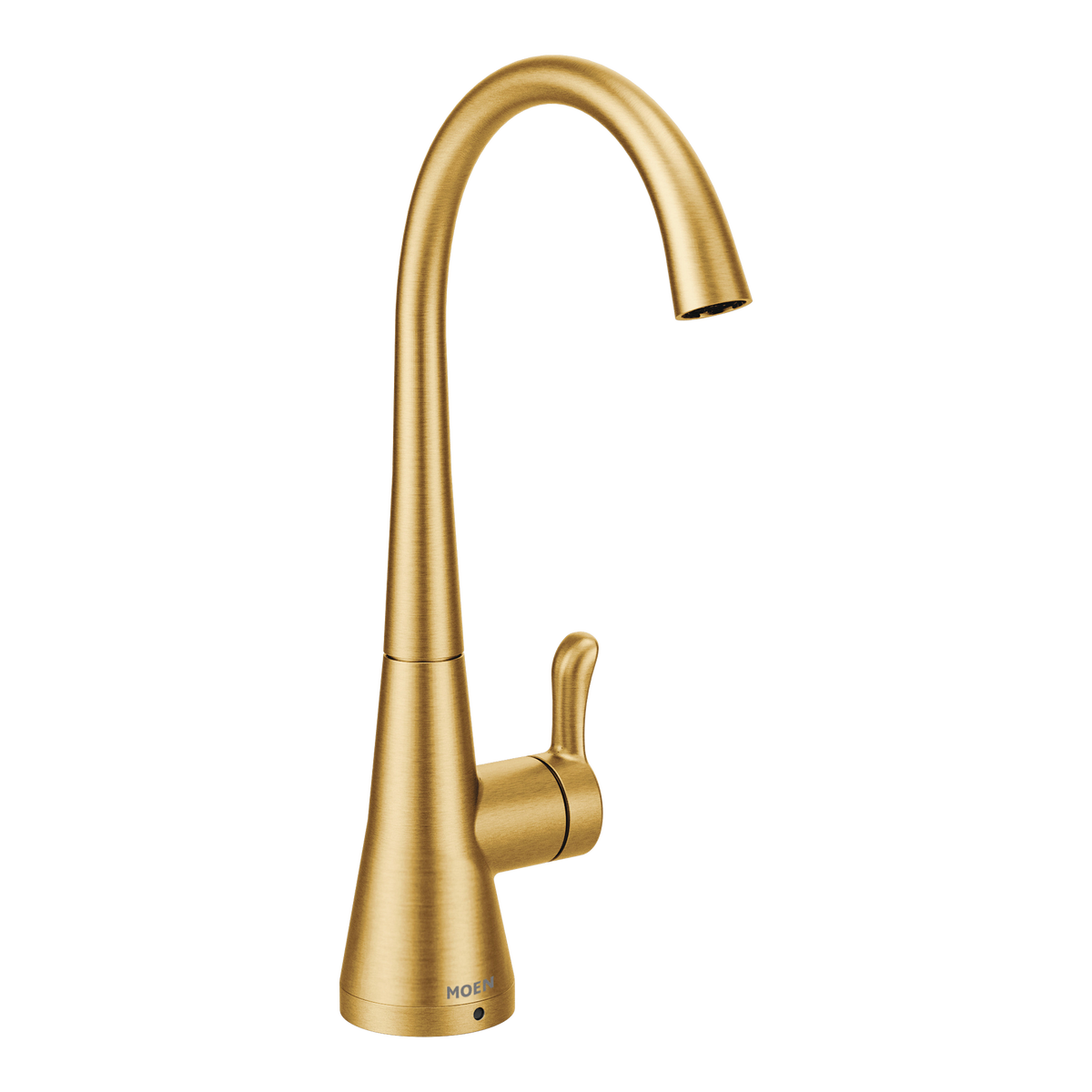 Moen Sip Transitional Single-Handle High-Arc Beverage Faucet S5520 in Brushed Gold (S5520BG)