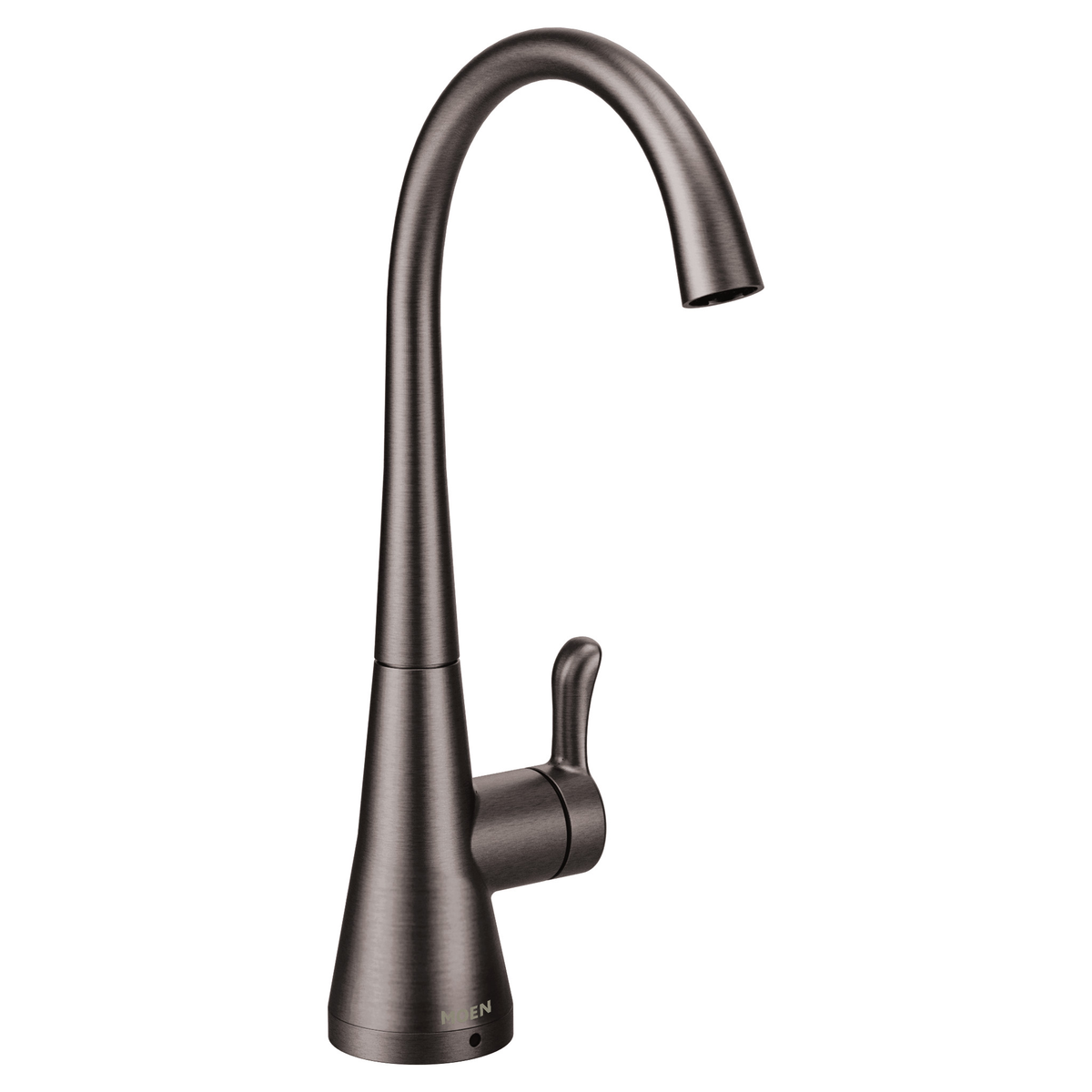 Moen Sip Transitional Single-Handle High-Arc Beverage Faucet S5520 in Black Stainless (S5520BLS)