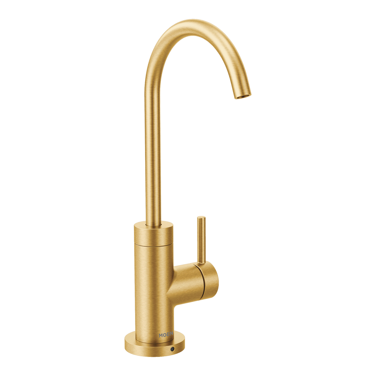 Moen Sip Modern Single-Handle High-Arc Beverage Faucet S5530 in Brushed Gold (S5530BG)