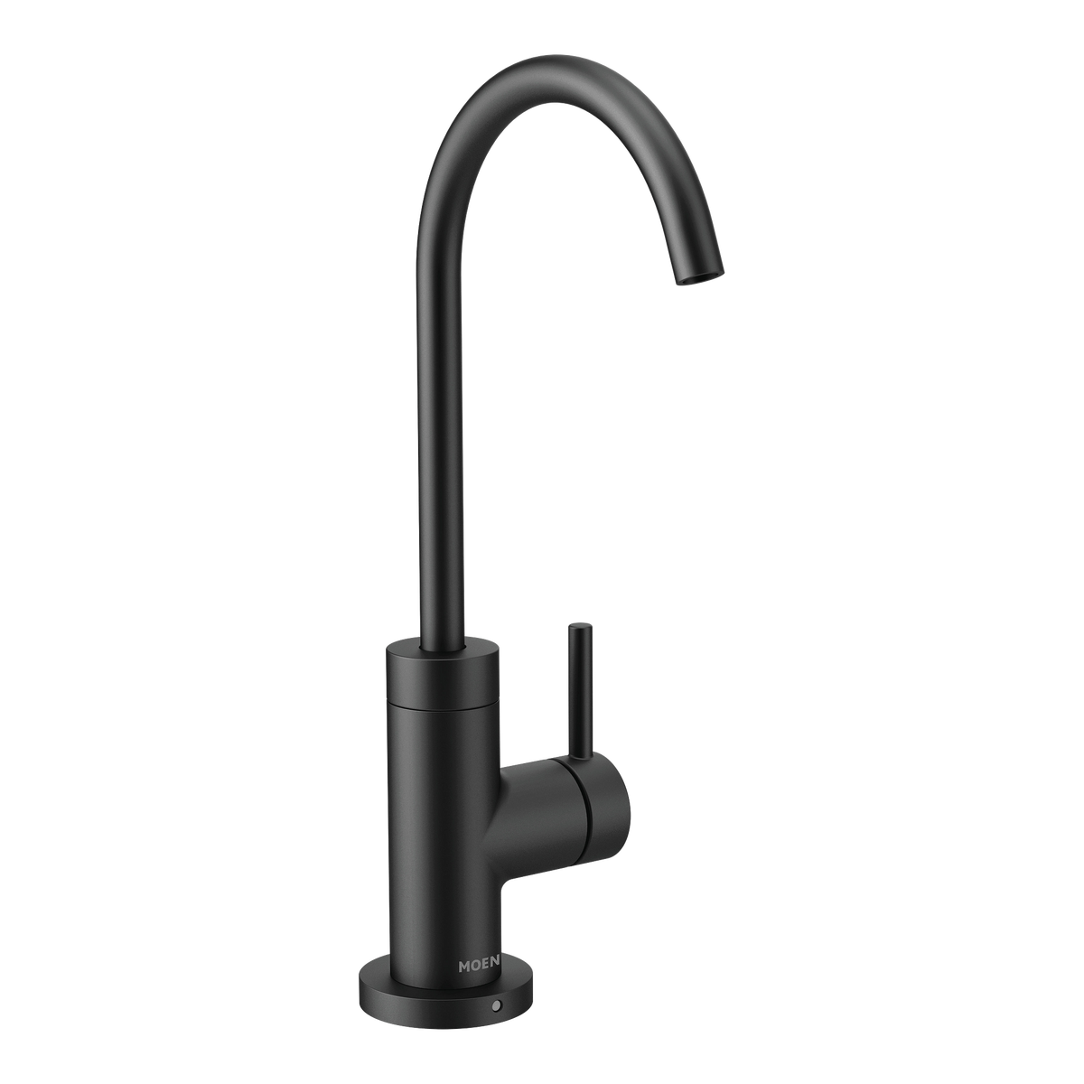 Moen Sip Modern Single-Handle High-Arc Beverage Faucet S5530 in Matte Black (S5530BL)