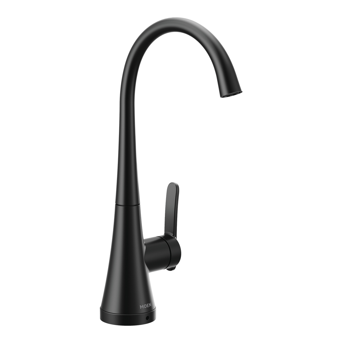 Moen Single-Handle High-Arc Single Mount Beverage Faucet S5535 in Matte Black (S5535BL)