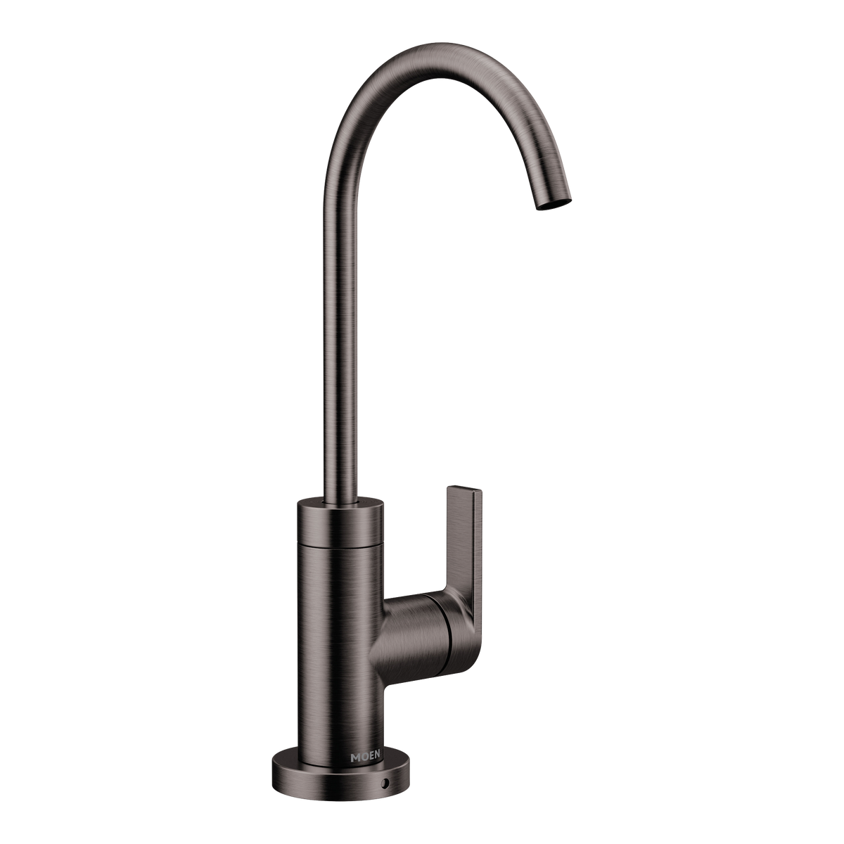 Moen Nio Single-Handle High-Arc Beverage Faucet S5550 in Black Stainless (S5550BLS)