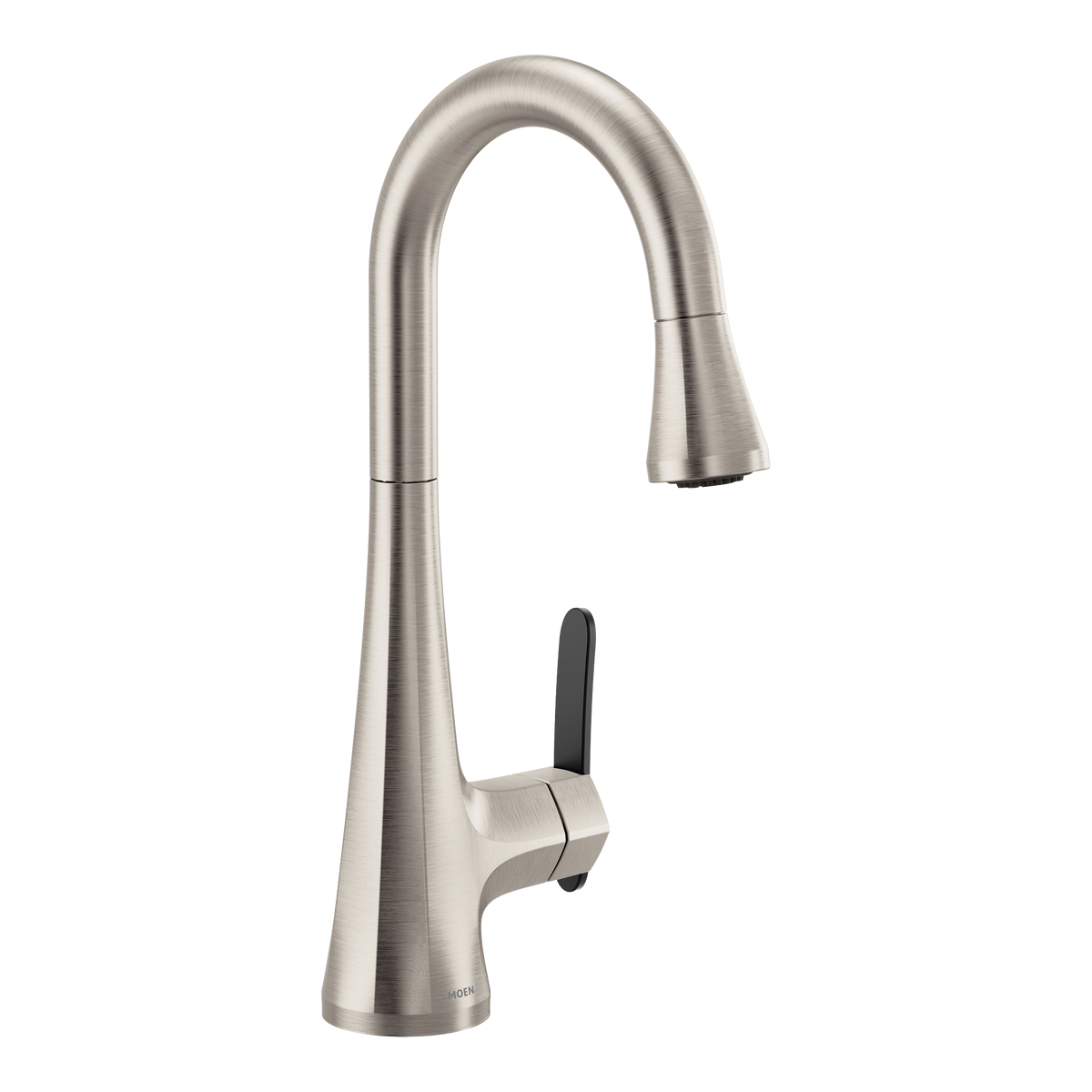 Moen Sinema Single-Handle High-Arc Pulldown Bar Faucet S6235 in Spot Resist Stainless (S6235SRS)