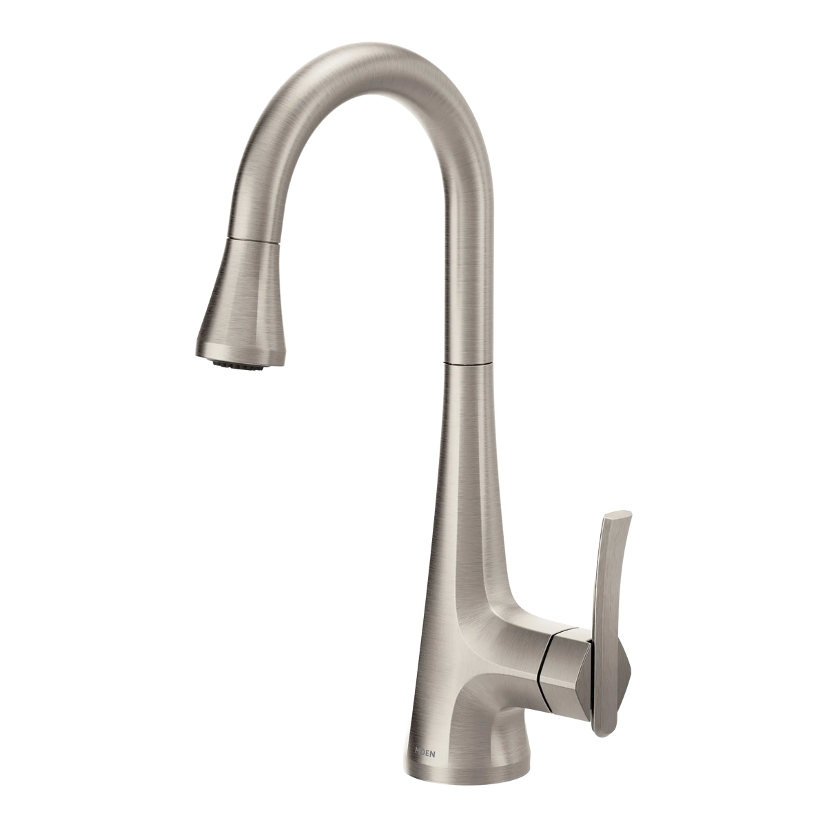 Moen Sinema Single-Handle High-Arc Pulldown Bar Faucet S6235 in Spot Resist Stainless (S6235SRS) - view 4
