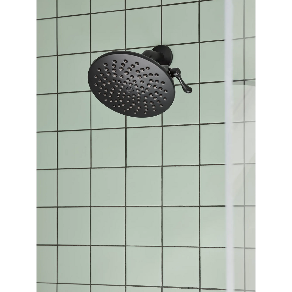Moen Two-Function 8" Diameter Spray Head Rainshower S6320 in Matte Black (S6320BL) - view 2