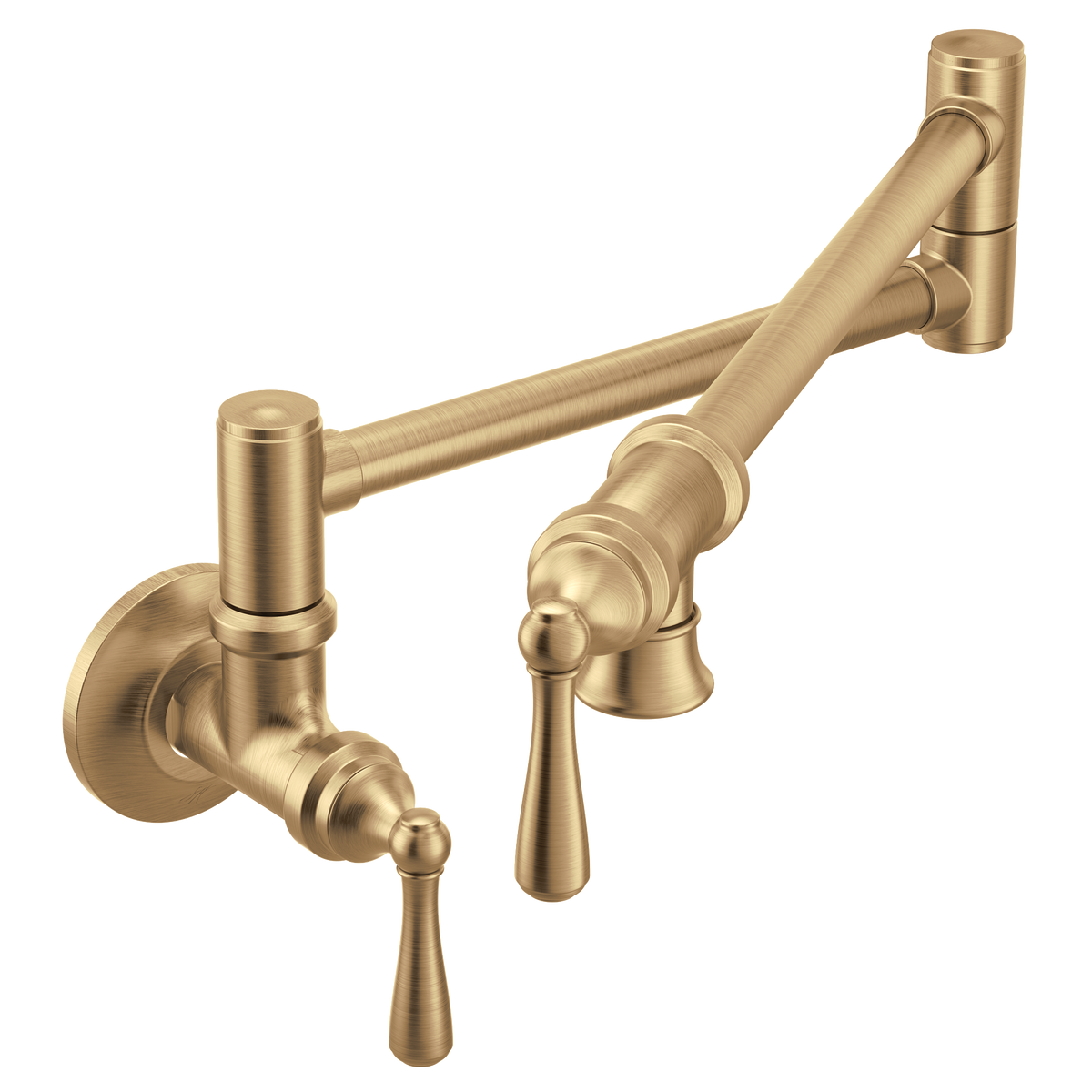Moen Traditional Two-Handle Pot Filler Kitchen Faucet S664 in Bronzed Gold (S664BZG)