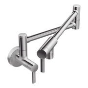 Moen Modern Single-Handle Pot Filler Kitchen Faucet S665 in Chrome (S665)