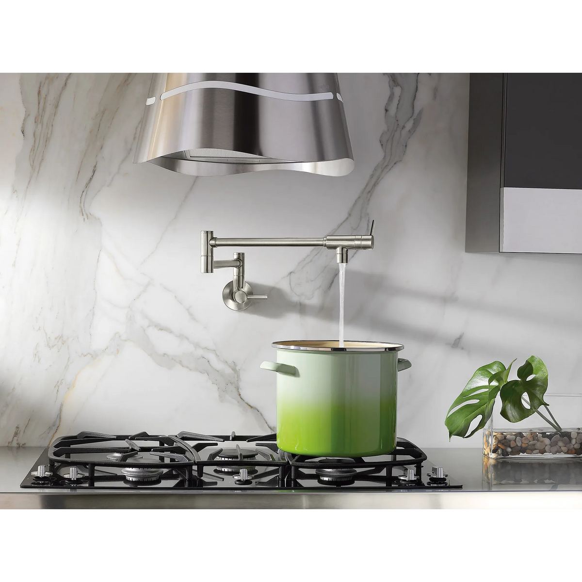 Moen Modern Single-Handle Pot Filler Kitchen Faucet S665 in Spot Resist Stainless (S665SRS) - view 5