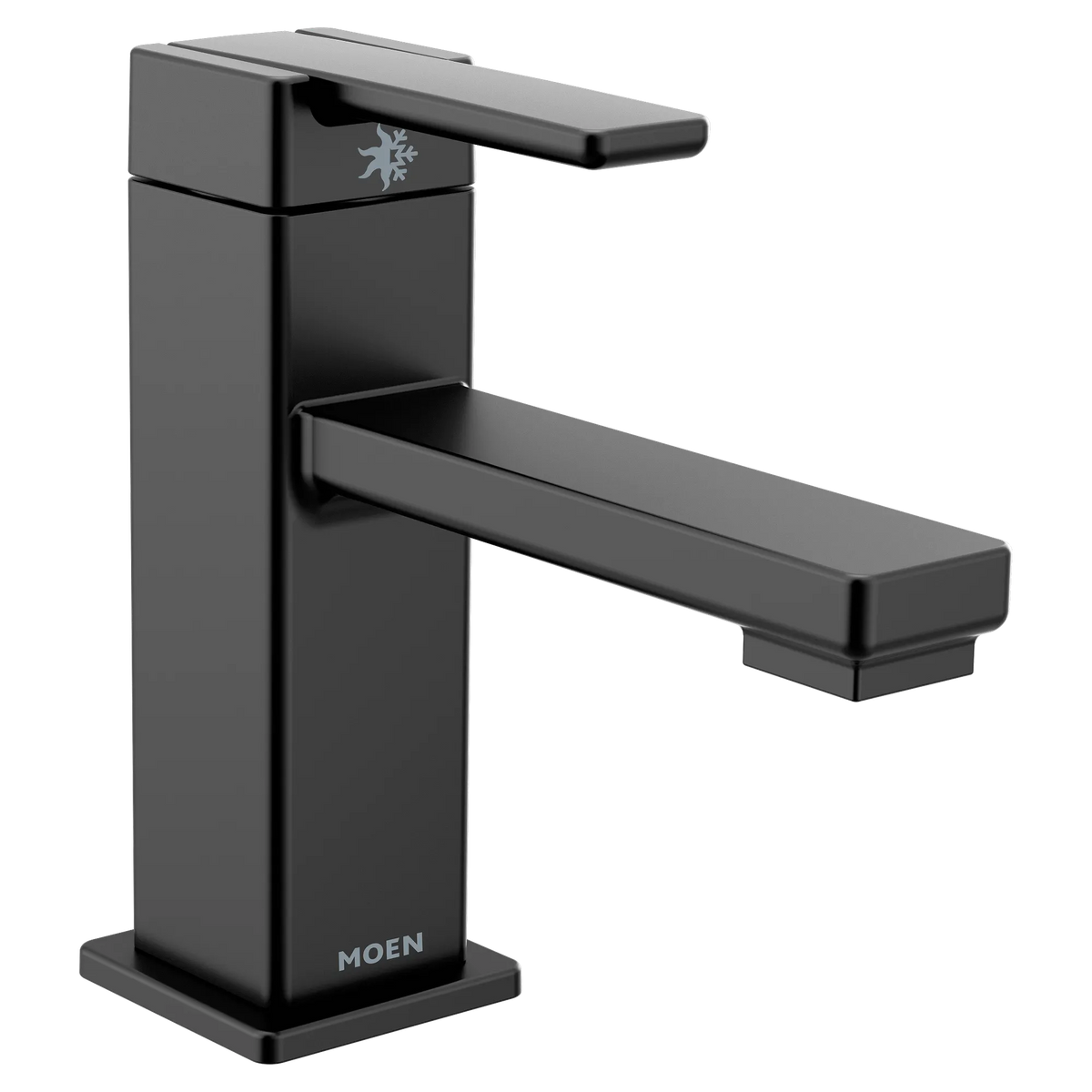 Moen 90 Degree Single-Handle Low-Arc Bathroom Faucet S6710 in Matte Black (S6710BL) - view 3