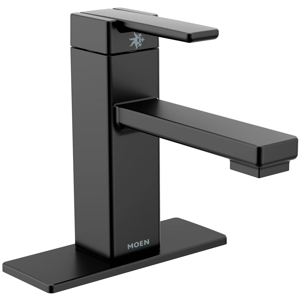 Moen 90 Degree Single-Handle Low-Arc Bathroom Faucet S6710 in Matte Black (S6710BL) - view 2