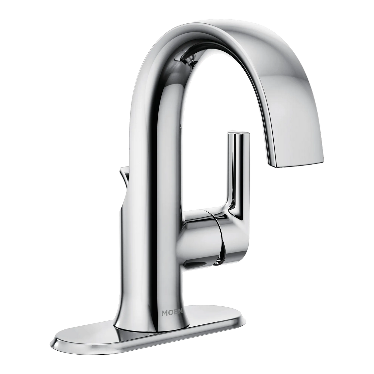 Moen Doux Single-Handle High-Arc Bathroom Faucet S6910 in Chrome (S6910) - view 2