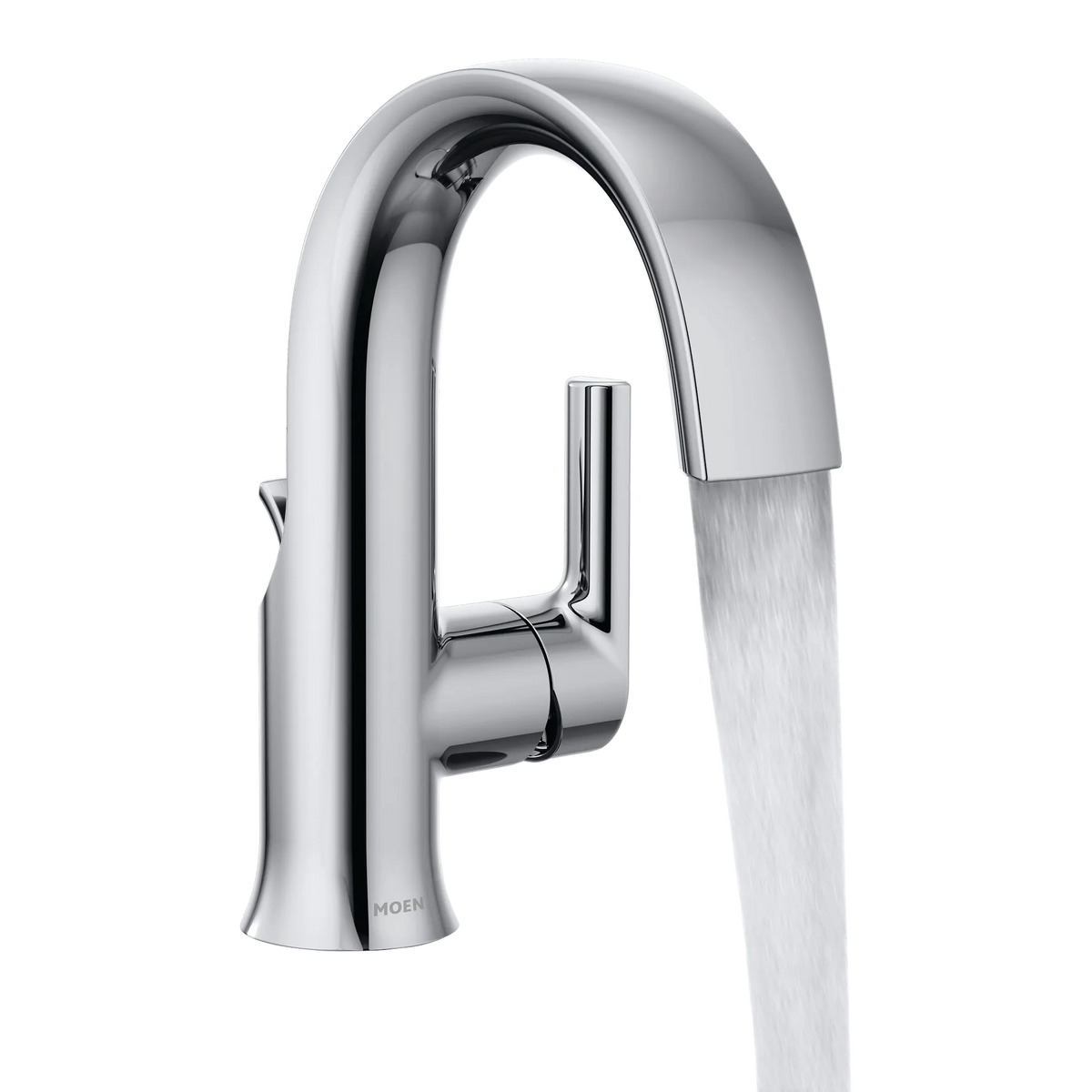 Moen Doux Single-Handle High-Arc Bathroom Faucet S6910 in Chrome (S6910) - view 3