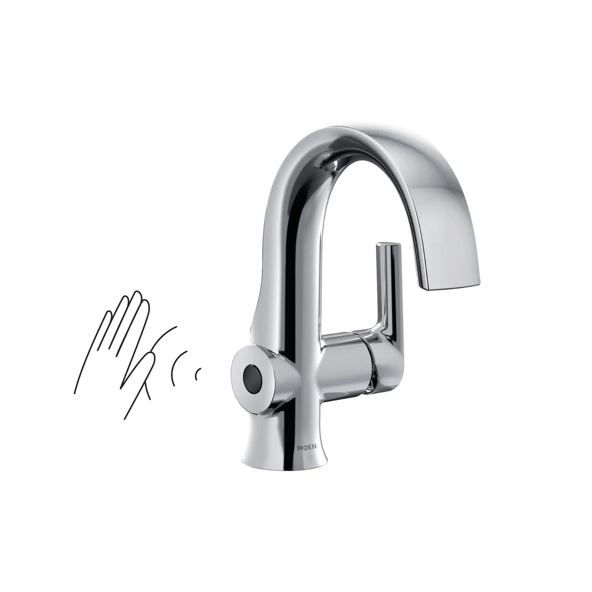 Moen Doux Single-Handle High-Arc Bathroom Faucet S6910EW in Chrome (S6910EW) - view 13