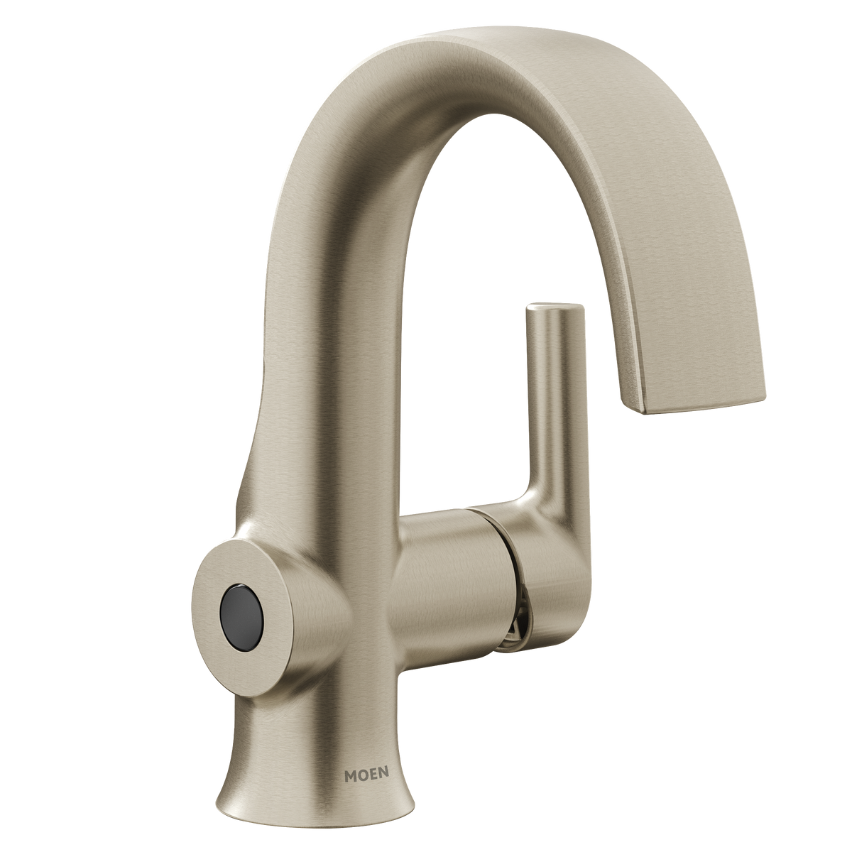 Moen Doux Single-Handle High-Arc Bathroom Faucet S6910EW in Brushed Nickel (S6910EWBN)