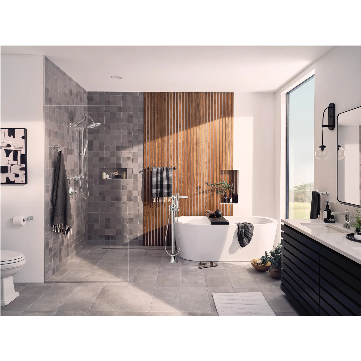 Moen Flara Single-Handle Tub Filler With Hand Shower S931 in Chrome (S931) - view 4