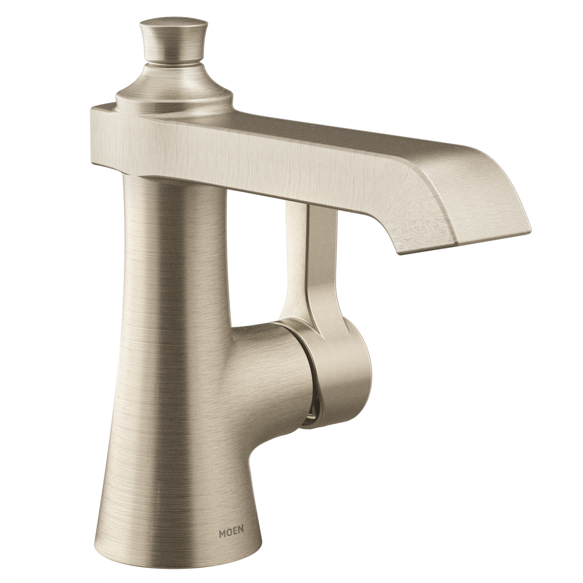 Moen Flara Single-Handle High-Arc Bathroom Faucet S6981 in Brushed Nickel (S6981BN)