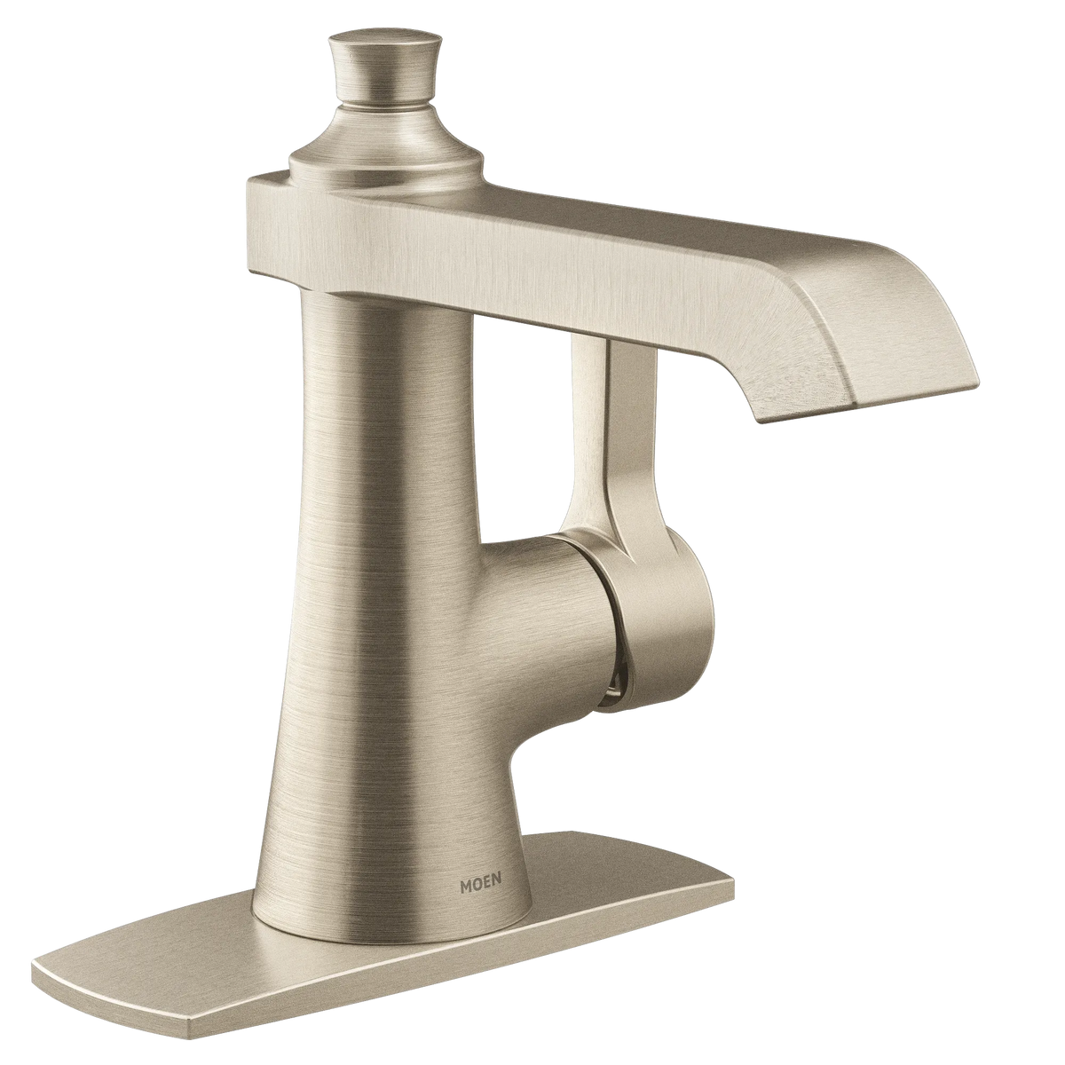 Moen Flara Single-Handle High-Arc Bathroom Faucet S6981 in Brushed Nickel (S6981BN) - view 2