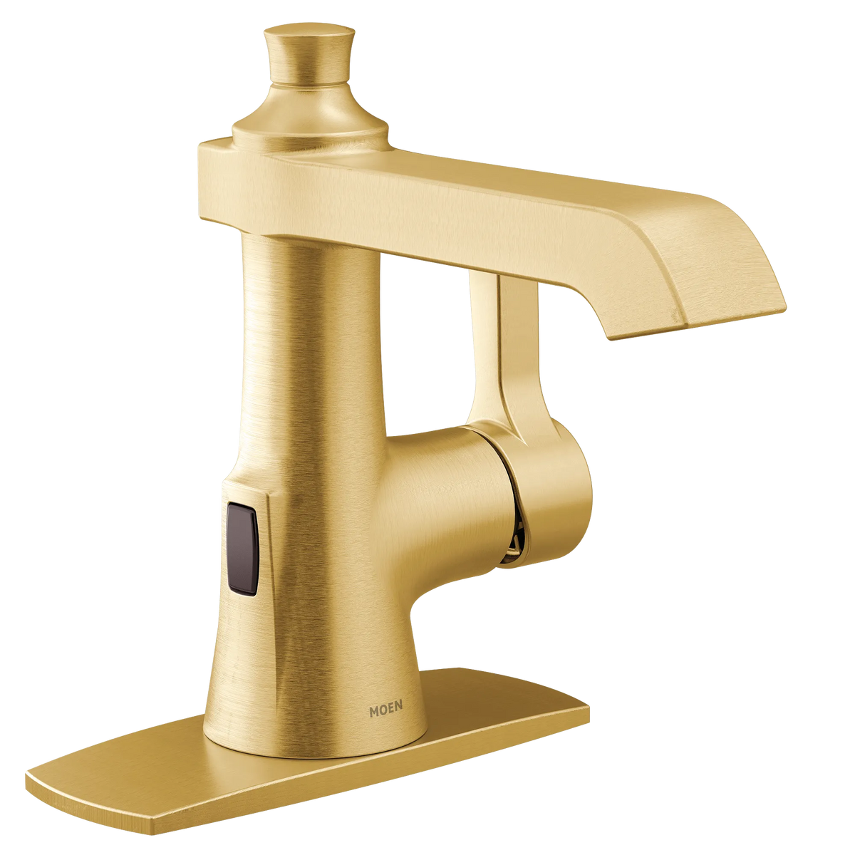 Moen Flara Single-Handle High-Arc Bathroom Faucet S6981EW in Brushed Gold (S6981EWBG) - view 4