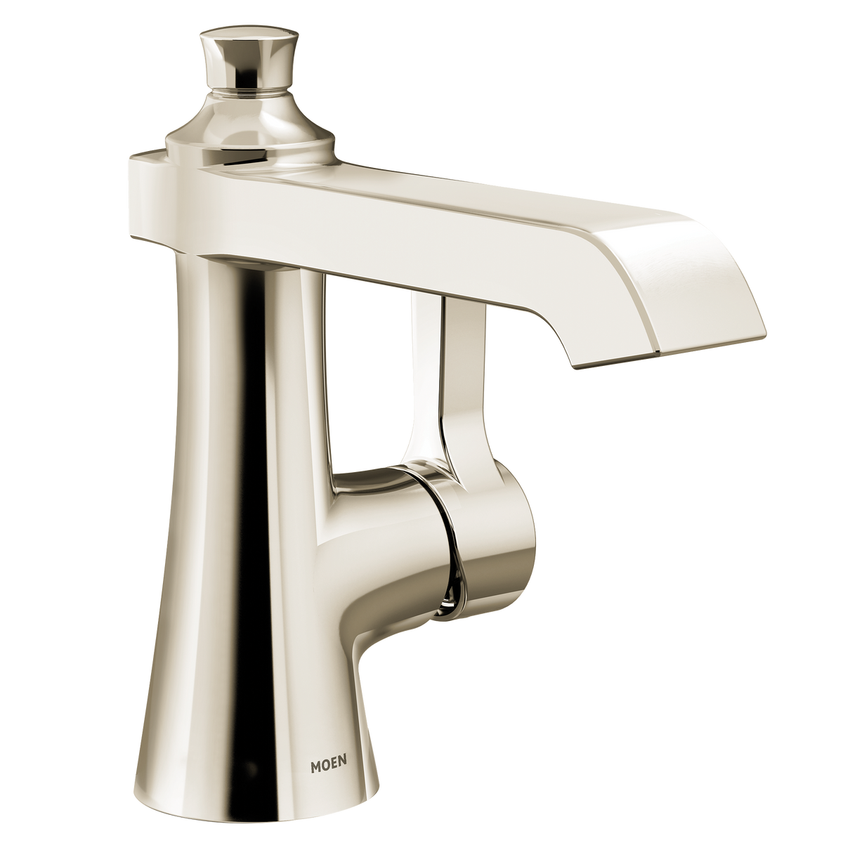 Moen Flara Single-Handle High-Arc Bathroom Faucet S6981 in Polished Nickel (S6981NL)