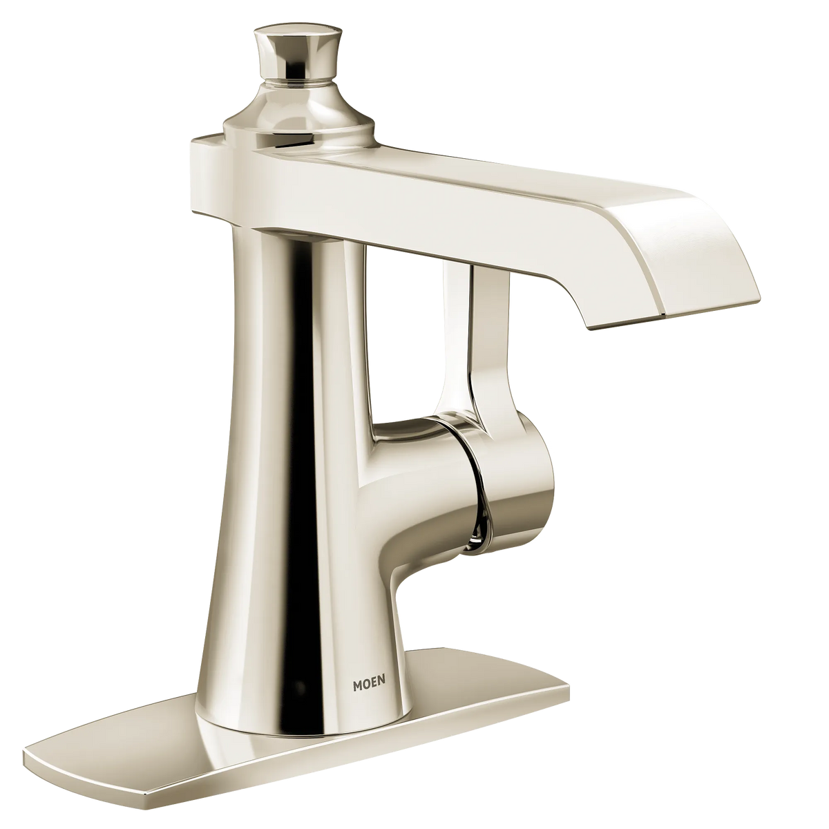Moen Flara Single-Handle High-Arc Bathroom Faucet S6981 in Polished Nickel (S6981NL) - view 2