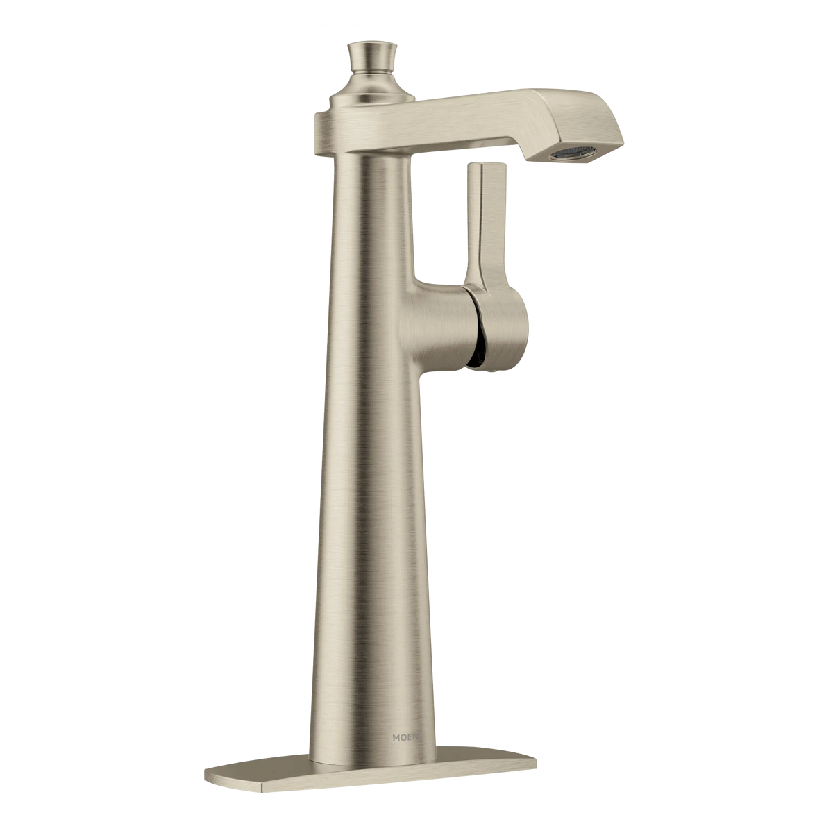 Moen Flara Single-Handle High-Arc Vessel Bathroom Faucet S6982 in Brushed Nickel (S6982BN) - view 2