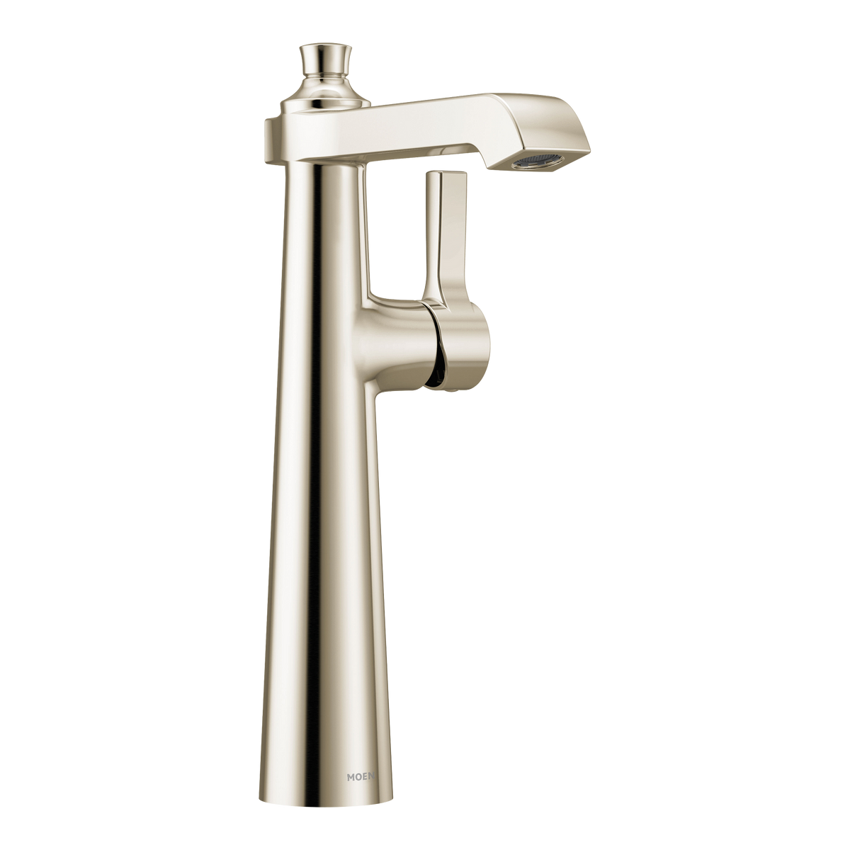 Moen Flara Single-Handle High-Arc Vessel Bathroom Faucet S6982 in Polished Nickel (S6982NL)
