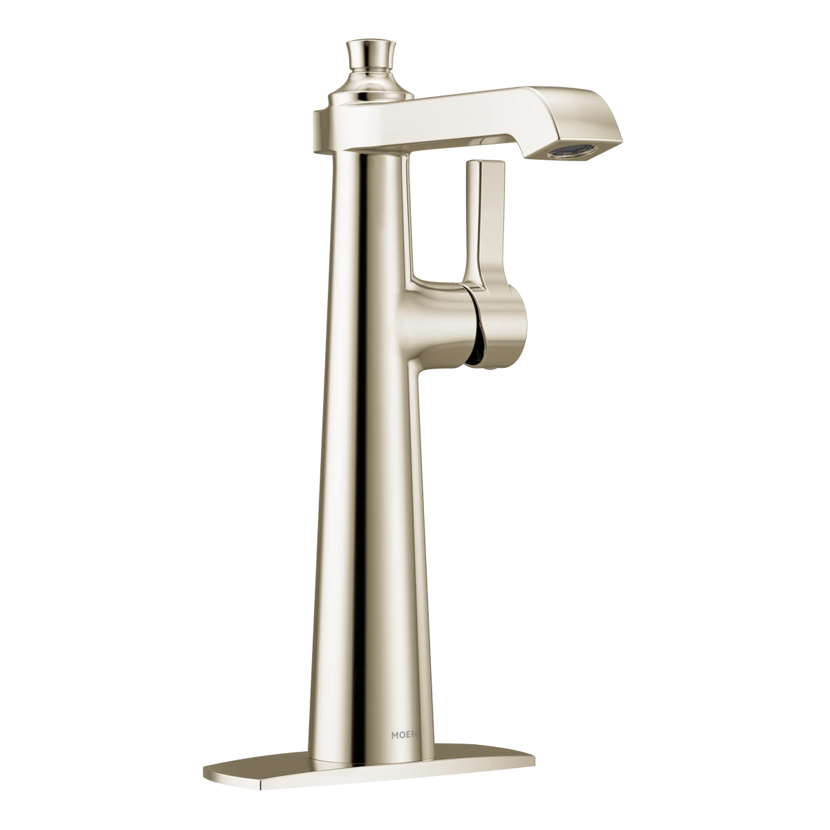 Moen Flara Single-Handle High-Arc Vessel Bathroom Faucet S6982 in Polished Nickel (S6982NL) - view 3