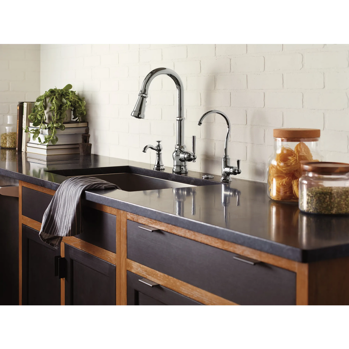 Moen Paterson Single-Handle High-Arc Pulldown Kitchen Faucet S72003 in Spot Resist Stainless (S72003SRS) - view 2