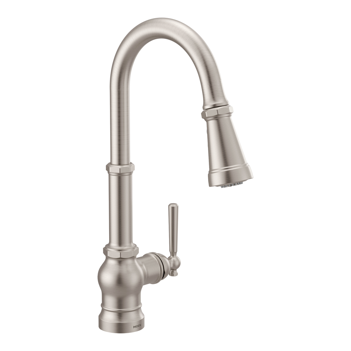 Moen Paterson Single-Handle High-Arc Pulldown Kitchen Faucet S72003 in Spot Resist Stainless (S72003SRS)