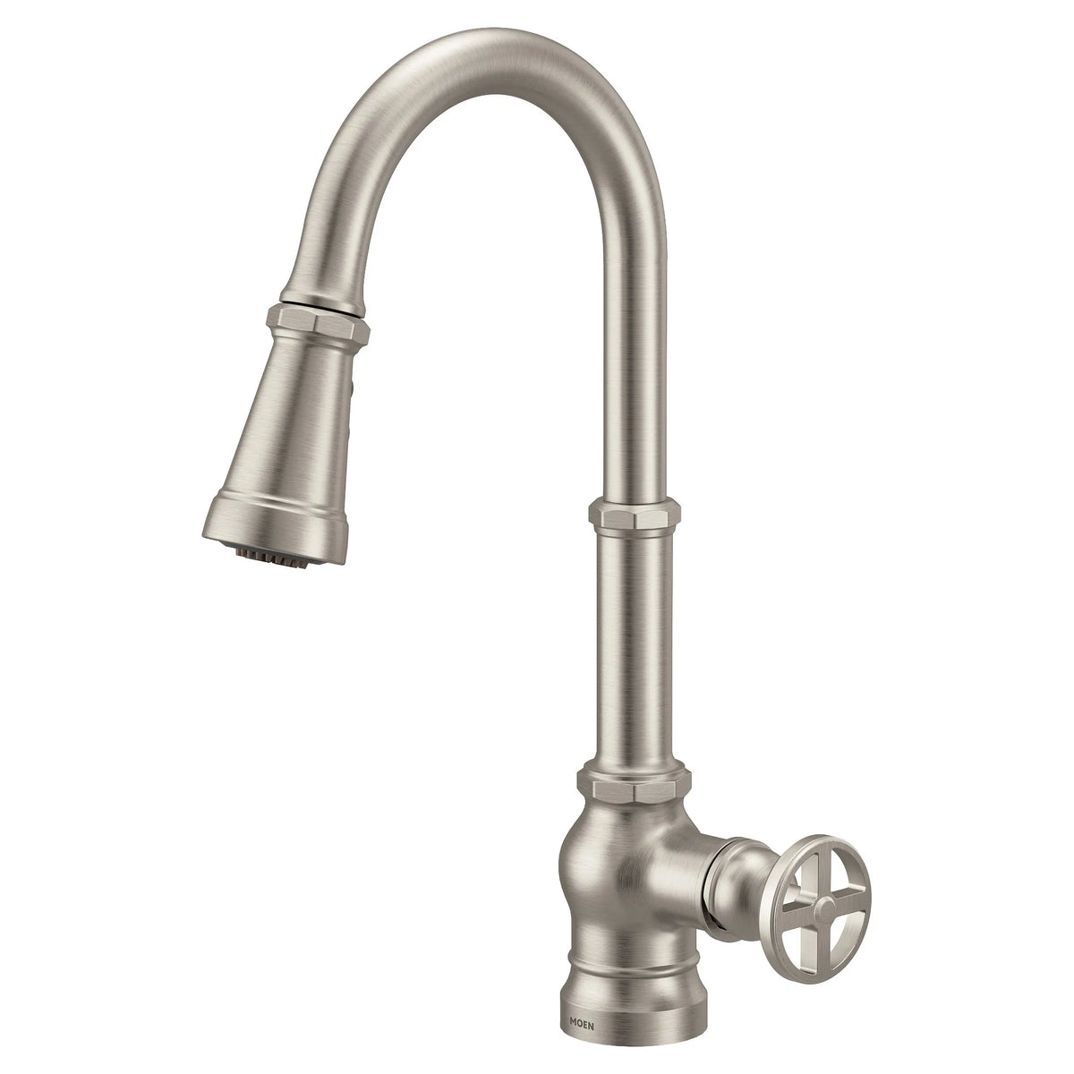 Moen Paterson Single-Handle High-Arc Pulldown Kitchen Faucet S72003 in Spot Resist Stainless (S72003SRS) - view 7