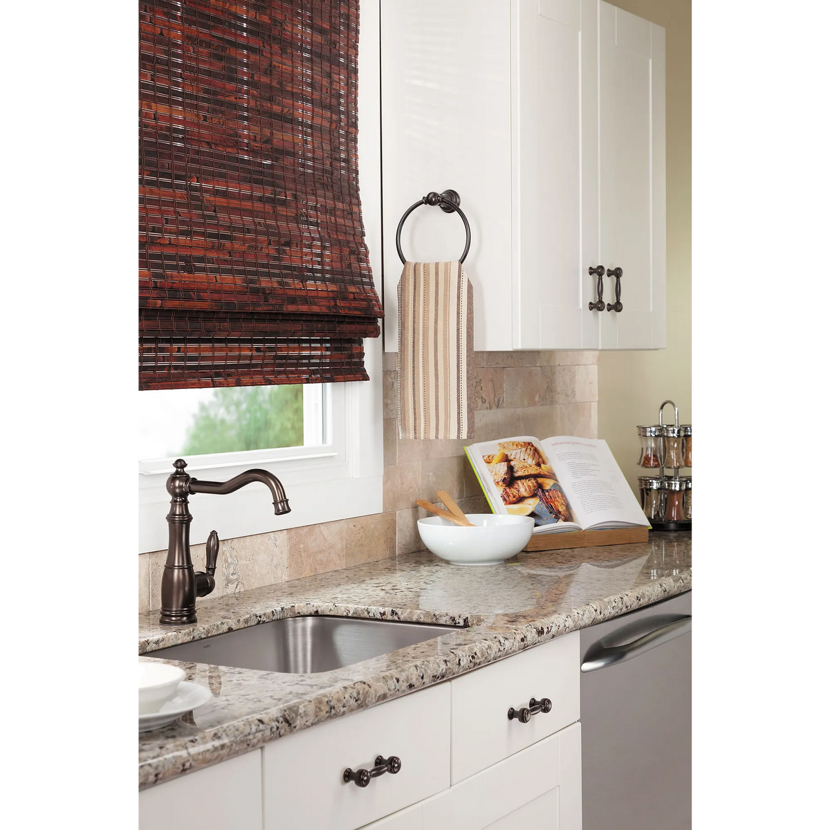 Moen Weymouth Towel Ring YB8486 in Brushed Gold (YB8486BG) - view 4