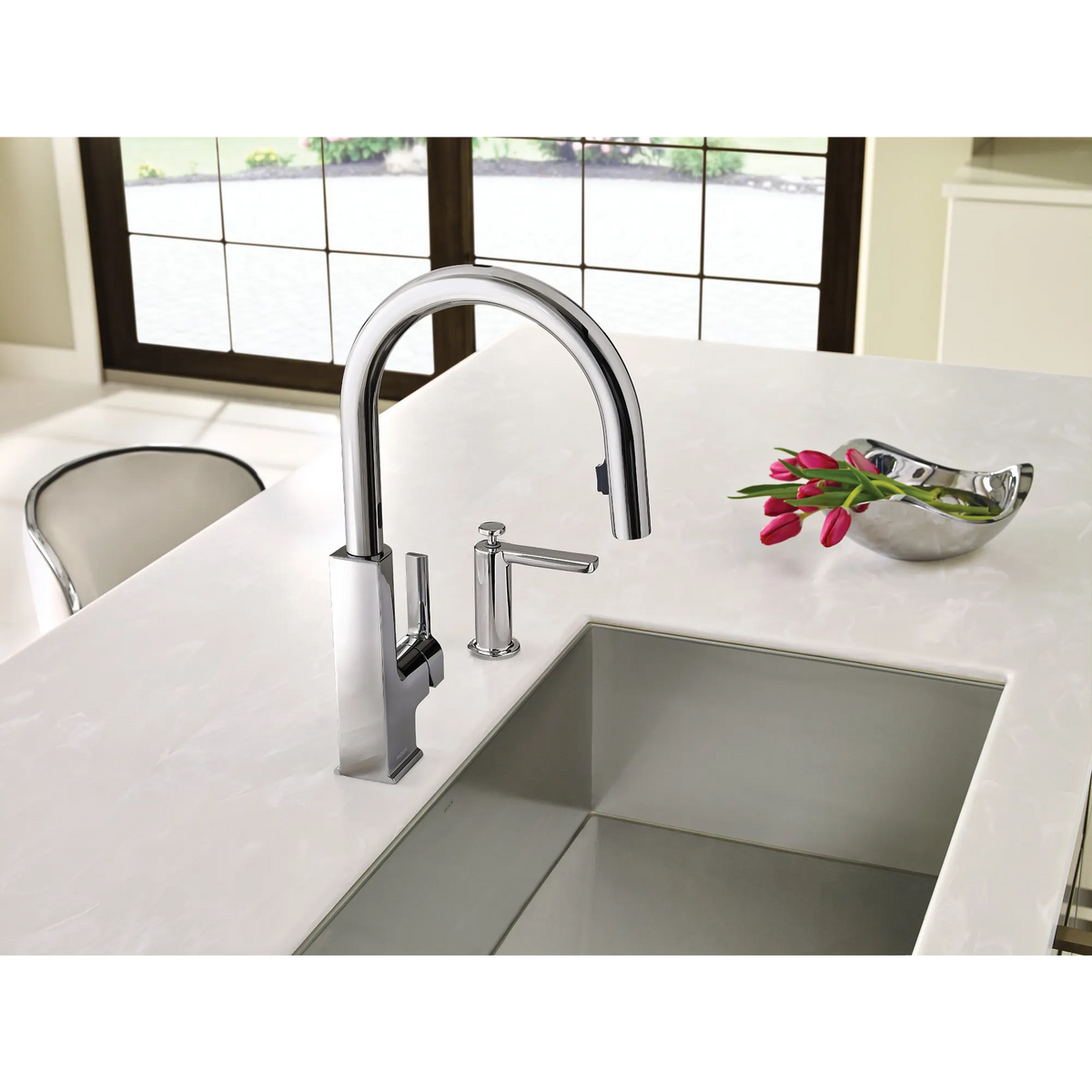 Moen Modern Soap Dispenser S3947 in Chrome (S3947C) - view 3