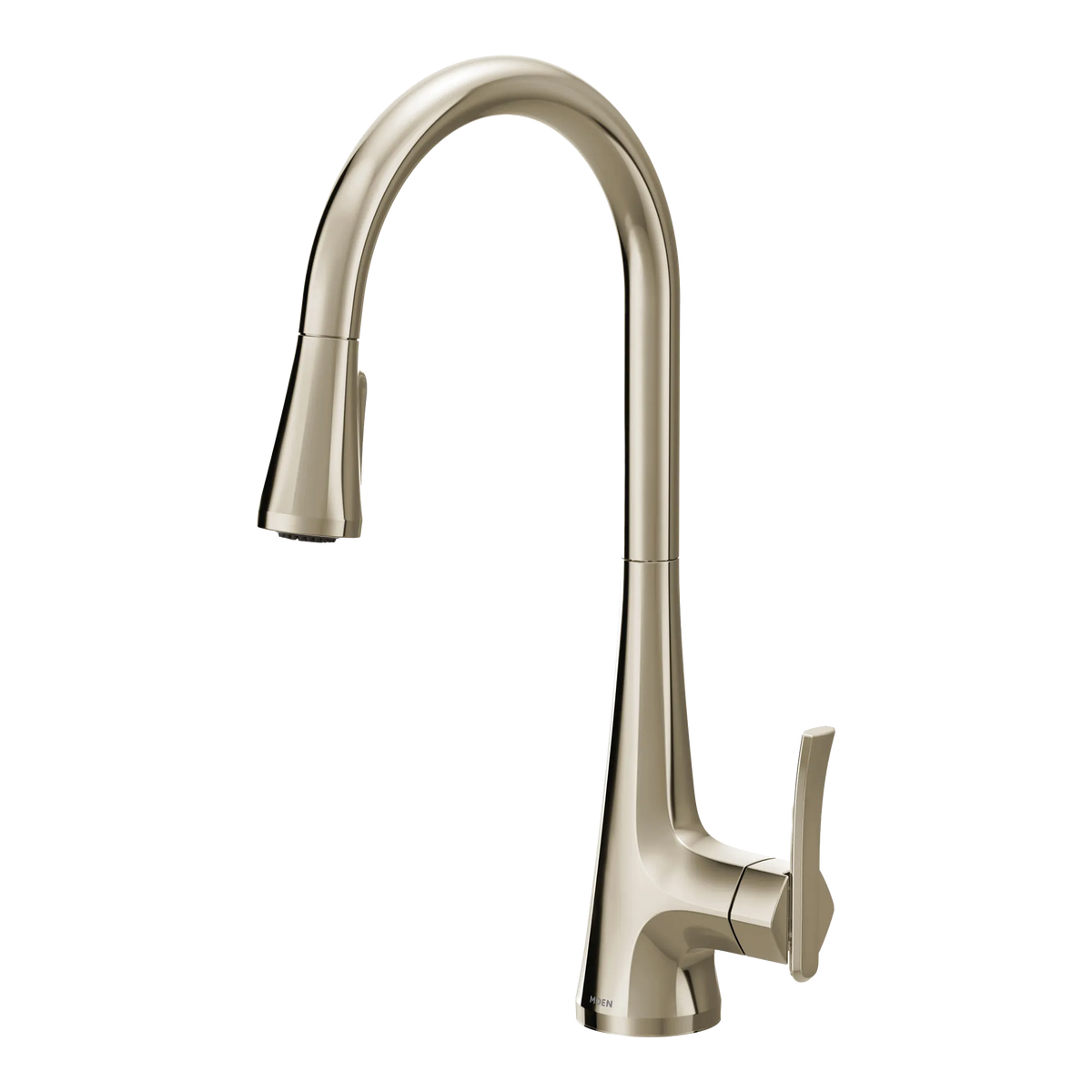 Moen Sinema Single-Handle High-Arc Pulldown Kitchen Faucet S7235 in Polished Nickel (S7235NL) - view 4