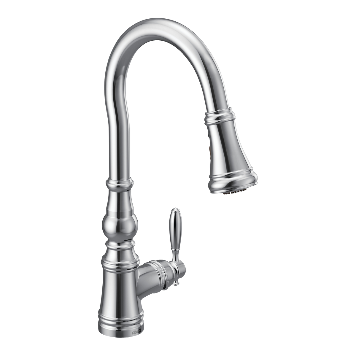 Moen Weymouth Single-Handle High-Arc Pulldown Kitchen Faucet S73004 in Chrome (S73004)